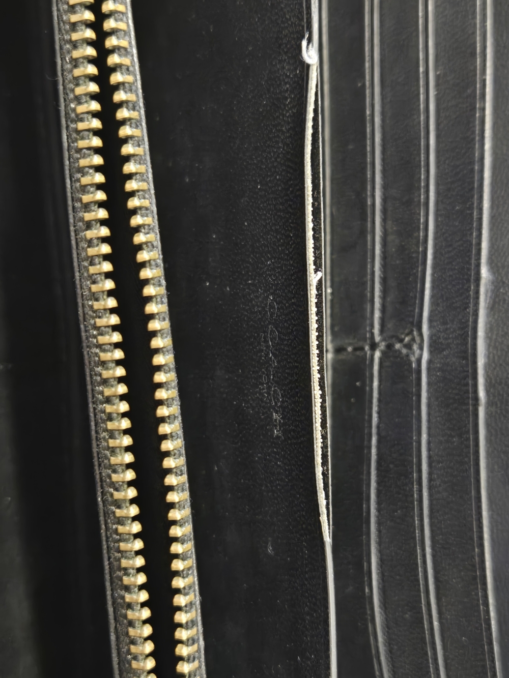 Coach Black Perforated Leather Zip Around Wallet - Picture 16 of 16